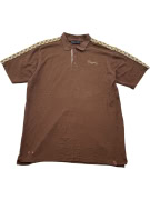 Polo Coogi vintage con logo marrone da uomo XXL