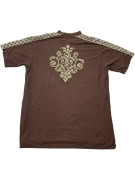 Polo Coogi vintage con logo marrone da uomo XXL