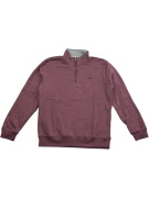 Crew Clothing Company 1/4 Zip Sweatshirt Burgundy Men’s L