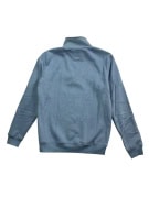 CREW CLOTHING COMPANY Felpa casual con mezza zip e logo azzurra da uomo M