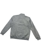 CREW CLOTHING COMPANY Felpa casual con zip a 1/4 con logo ricamato grigio da uomo Large