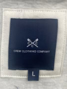 CREW CLOTHING COMPANY Felpa casual con zip a 1/4 con logo ricamato grigio da uomo Large
