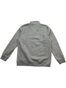 CREW CLOTHING COMPANY Felpa con zip a 1/4 logo minimal grigio da uomo XL