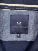 CREW CLOTHING COMPANY Φούτερ με Φερμουάρ 1/4 Minimal Λογότυπο Navy Μπλε Ανδρικό XL