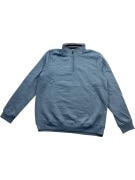 CREW CLOTHING COMPANY 1/4 ZIP SWEATSHIRT BLUE MEN'S XL