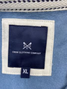 CREW CLOTHING COMPANY 1/4 ZIP SWEATSHIRT BLUE MEN'S XL