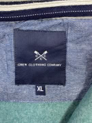 CREW CLOTHING COMPANY ΜΠΛΟΥΖΑ ΜΕ ΦΕΡΜΟΥΑΡ 1/4 TEAL GREEN ΑΝΔΡΙΚΗ XL