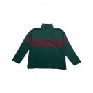 Crew Clothing Company Rugby Polo Shirt Casual Striped Green Burgundy Men’s L