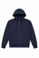 CREW CLOTHING COMPANY ZIP HOODIE MINIMAL NAVY ΑΝΤΡΙΚΟ PRE OWNED M