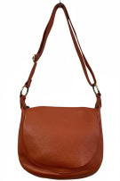 CROSSBODY ΤΣΑΝΤΑ ΩΜΟΥ ΔΕΡΜΑΤΙΝΗ ΠΟΡΤΟΚΑΛΙ