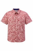 CROWN AND IVY ΠΟΥΚΑΜΙΣΟ HAWAIIAN ΡΕΤΡΟ ΚΟΚΚΙΝΟ ΑΝΤΡΙΚΟ PRE OWNED XXL