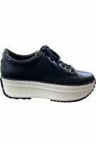 CULT SNEAKERS PLATFORM NERE DONNA PRE OWNED EU 39