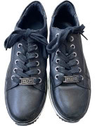 CULT SNEAKERS PLATFORM NERE DONNA PRE OWNED EU 39