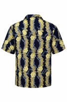 DANIEL HECHTER ΠΟΥΚΑΜΙΣΟ HAWAIIAN FLORAL ΝΑΥΤΙΚΟ ΜΠΛΕ ΑΝΤΡΙΚΟ PRE OWNED XXL