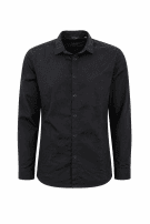 DANIELE ALESSANDRINI SHIRT MINIMAL BLACK MEN PRE OWNED M