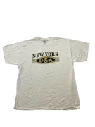 Delta Pro Weight New York USA Graphic T-Shirt Λευκό Unisex