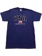 DELTA T-Shirt USA Washington DC Logo Blue Unisex M