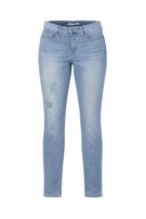 LEVIS . JEANS STRAIGHT LEG WASHED BLUE GYNAIKEIO PRE OWNED XS