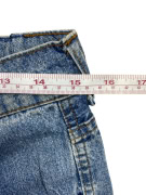 Jeans in denim pantaloni vintage classici senza logo blu da donna S
