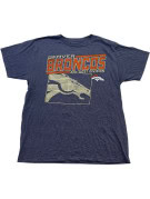 DENVER BRONCOS GRAPHIC TEE RETRO BLUE MEN PRE OWNED L