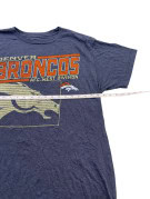 DENVER BRONCOS GRAPHIC TEE RETRO BLUE MEN PRE OWNED L