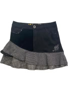 DESIGUAL Φούστα Patchwork Vintage με Λογότυπο Μαύρη Γυναικεία L