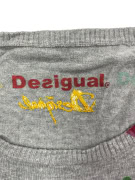 Desigual Knit Sweater Vintage Floral Pattern Multicolor Women's S