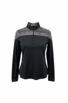 DIADORA Αθλητικό Top 1/4 Zip Sport Πολύχρωμο-Μαύρο Γυναικείο M