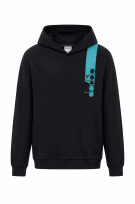 DIADORA HOODIE GRAPHIC BLACK MEN PRE OWNED L