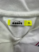 DIADORA Polo T-Shirt White Logo UNISEX XL