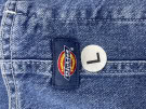 DICKIES DUNGAREES DENIM BLUE UNISEX PRE OWNED L