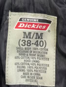 DICKIES OVERSHIRT WORKWEAR BLACK MEN PRE OWNED M