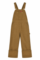 DICKIES WORKWEAR BIB OVERALLS BEIGE UNISEX PRE OWNED L
