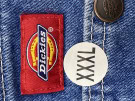 DICKIES DENIM salopeta OVERSIZED BLUE WOMEN PRE OWNED 3xl