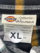 DICKIES ΠΟΥΚΑΜΙΣΟ FLANNEL ΠΛΑΪΔ ΓΚΡΙ ΑΝΤΡΙΚΟ PRE OWNED XL
