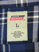 DICKIES ΠΟΥΚΑΜΙΣΟ ΚΑΡΟ SHORT SLEEVE NAVY ΑΝΤΡΙΚΟ PRE OWNED L