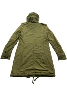 Diesel Μακρύ Μπουφάν Parka Casual Λογότυπο Χακί Γυναικείο M/L