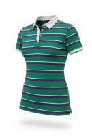 DIESEL POLO SHIRT STRIPED GREEN PURPLE ΓΥΝΑΙΚΕΙΟ PRE OWNED L