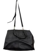 DKNY HANDBAG MINIMAL BLACK WOMENS PRE OWNED
