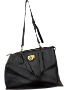DKNY HANDBAG MINIMAL BLACK WOMENS PRE OWNED