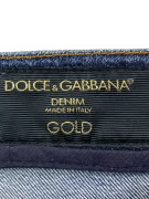 DOLCE & GABBANA GOLD ΤΖΙΝ ΠΑΝΤΕΛΟΝΙ LOGO ΜΠΛΕ UNISEX S