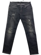 Dolce & Gabbana Jeans Distressed Vintage Logo Γκρι Ανδρικό S
