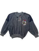 1992 DIADORA KNIT SWEATER VINTAGE GREY UNISEX PRE OWNED XS