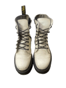 DR MARTENS BOOTS CHUNKY WHITE MEN PRE OWNED EU 38