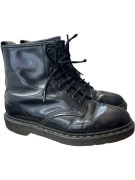 DR. MARTENS Black Leather Boots Size 38