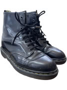 DR. MARTENS Black Leather Boots Size 38
