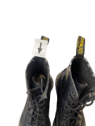 DR MARTENS LEATHER BOOTS WORKWEAR BLACK UNISEX PRE OWNED EU 39