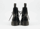 DR MARTENS ΜΠΟΤΕΣ CLASSIC ΜΑΥΡΟ ΑΝΤΡΙΚΟ PRE OWNED No 38