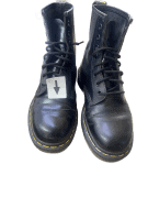 DR MARTENS ΜΠΟΤΕΣ ΚΟΡΔΟΝΙ ΔΕΡΜΑΤΙΝΕΣ ΜΑΥΡΟ ΑΝΤΡΙΚΟ PRE OWNED EU 39