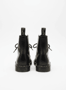 DR MARTENS ΜΠΟΤΕΣ ΚΟΡΔΟΝΙ ΔΕΡΜΑΤΙΝΕΣ ΜΑΥΡΟ ΑΝΤΡΙΚΟ PRE OWNED EU 39